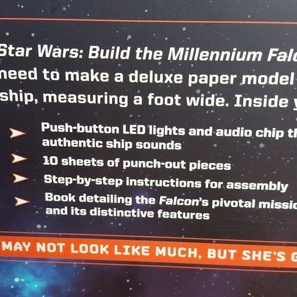 Star Wars millennium Falcon Papermodel Kit...NEW IN BOX - Picture 6 of 9